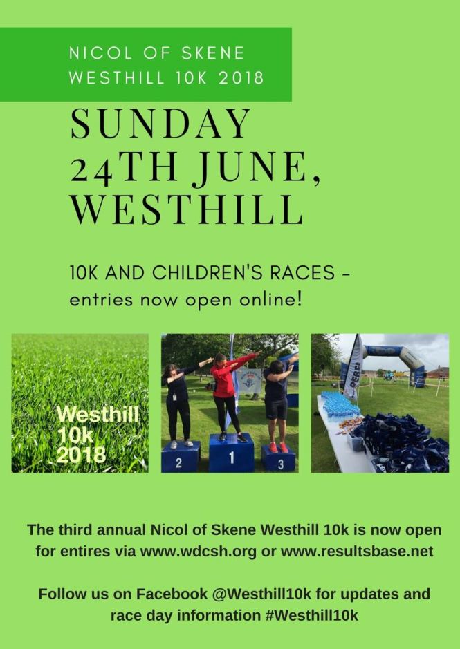 Westhill 10k poster